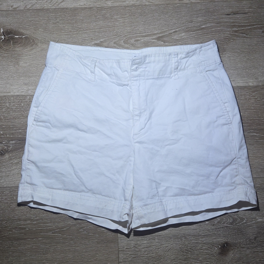 Classic White Women's Cotton Shorts